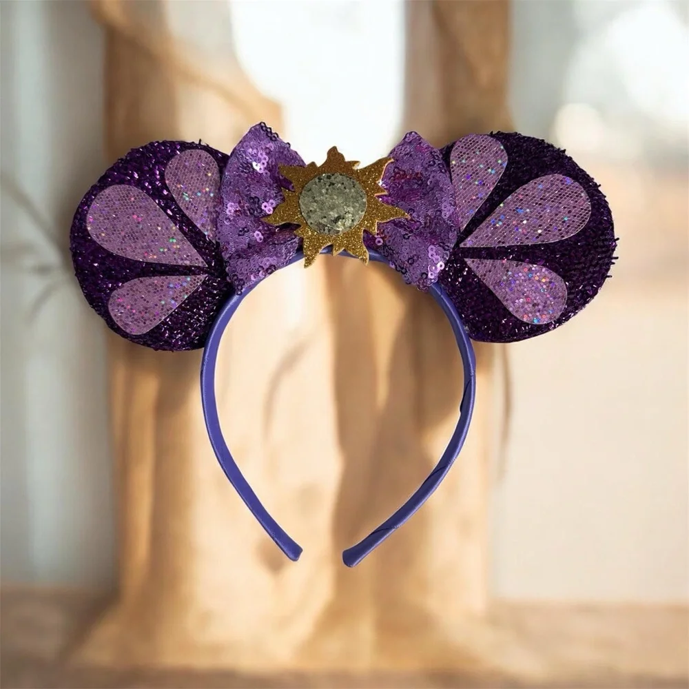 Handmade | Disney | Rapunzel Tangled Minnie Mouse Ear Headband